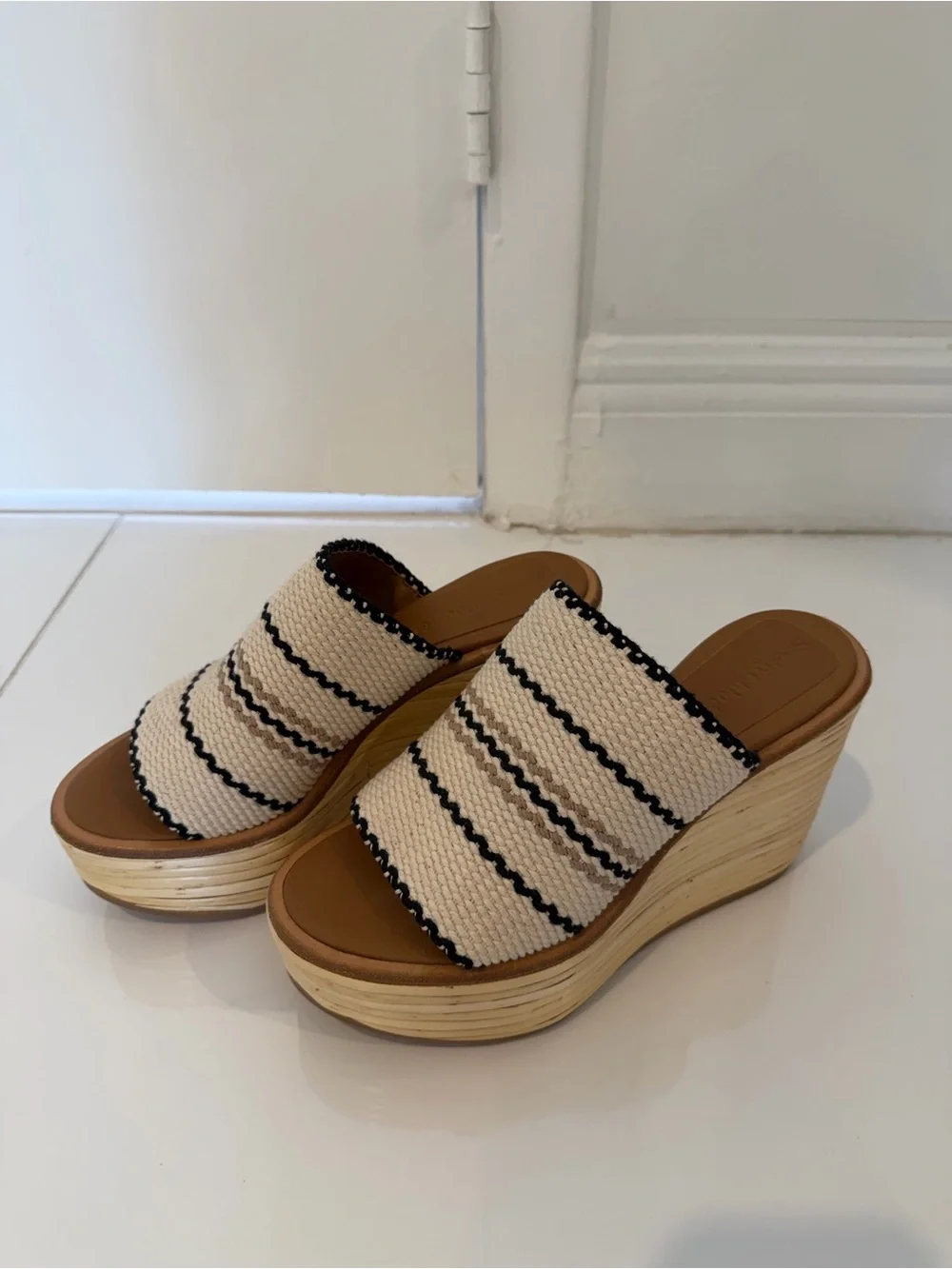 See By Chloe Woven platform wedge sandal